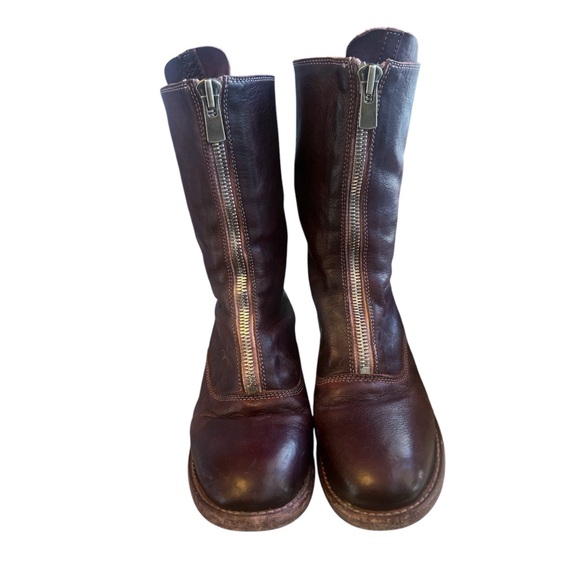 Guidi Front Zip 310 Soft Horse Leather Boots Cherry Cola Red Size 36/US Size 6 - Picture 2 of 8
